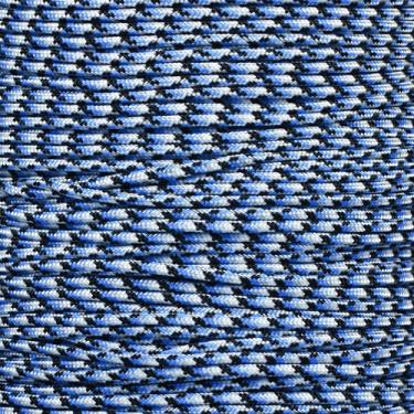 Imagem de Corda Paracord Tática de Náilon de 5 Fios West Coast 275-LB Resistência à tração – 2,38 mm, Blue Snake, 25 Feet