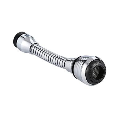 Imagem de Torneira giratória de 360 ​​graus para economia de água Aerador difusor 2 modos bolha torneira de água borbulhador contém filtro, amarelo