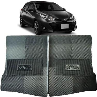 Imagem de Jogo Tapete Porta Malas Reforçado Yaris Hatch 2018 E 2019 Preto Especifico