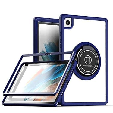 Imagem de Capa para tablet Estojo leve para Samsung Galaxy Tab Tab A7 Lite T220/T225 8,7 polegadas, estojo resistente de nível militar à prova de choque com suporte giratório de 360° Capa traseira em TPU Estojo