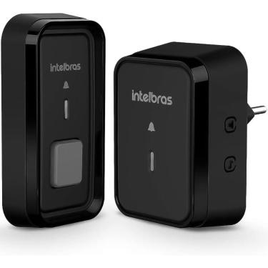 Imagem de Campainha Sem Fio Com Bateria CIB 101 Preto Intelbras