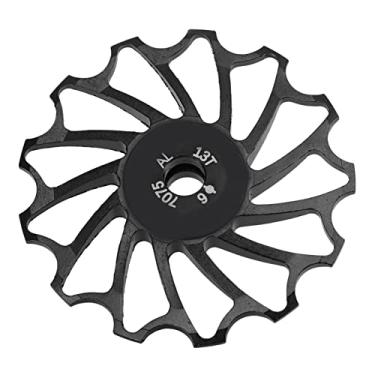 Imagem de Rolo do Desviador Traseiro da Bicicleta, Roda do Desviador Traseiro da Bicicleta, Polia do Desviador Traseiro da Bicicleta Reduz a FricçãO O Rolamento de Metal do Dente Profundo
