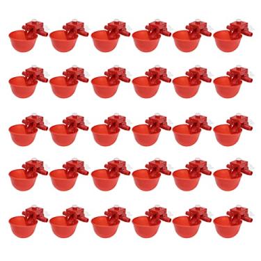 Imagem de Copo de água automático para frango, 30 peças, copo de água para aves, bebedor de água para frango, máquina de beber para frango, patos, pássaros, codorna