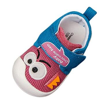 Imagem de Tênis infantil infantil infantil sapatos casuais sola macia bico redondo fivela sapatos 2 sapatos infantis, Rosa, 21-24 Months Toddler