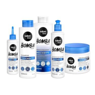 Imagem de Salon Line, Kit Crescimento, SOS Bomba Original, Produtos Não Veganos - Para Todos os Tipos de Cabelos, 100 ml, 300 ml e 500 g