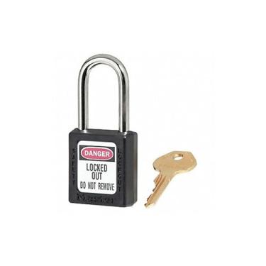 Imagem de MASTER LOCK Cadeado de bloqueio, KA, preto, 4,5 cm A, PK3