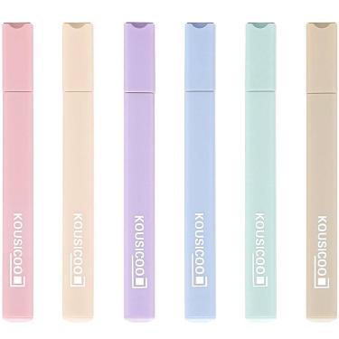 Imagem de Conjunto de iluminadores KOUSICOO Aesthetic Cute Pastel 6 cores