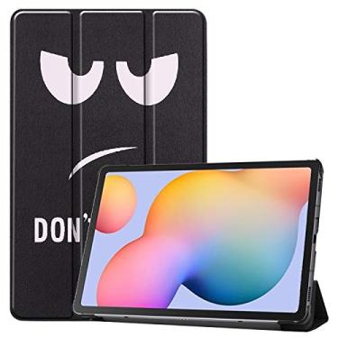 Imagem de ZZOUGYY Capa para tablet Samsung Galaxy Tab S6 Lite 10.4 SM-P610 P613 P615 P619 (versão 2020/2022), capa de couro leve ultrafina com suporte fólio para Galaxy Tab S6 Lite P610 10,4 polegadas (KST-olho