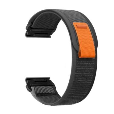 Imagem de OUTVI Pulseira de nylon para trilha de 22 mm para Garmin Fenix 7 Pro /Epix Pro Gen 2 de 47 mm/Forerunner 965/955/Epix Pro Gen 2 de 47 mm/Forerunner 965/955 | Quickfit 22, leve e respirável | Pulseira