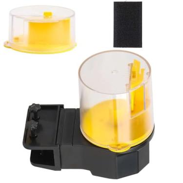 Imagem de NATEFEMIN Alimentador automático de peixes 12/24 horas, temporizador de férias para aquário pequeno, aquários grandes