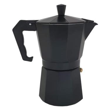 Imagem de Cafeteira De Fogão Moka Italiana De Alumínio Até 9 Xícaras (Preto)