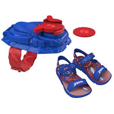 Imagem de Sandália Infantil Grendene Kids Homem Aranha Lançador Azul 33