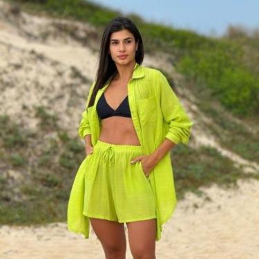 Imagem de SAÍDA DE PRAIA CAMISÃO E SHORT VERÃO-Feminino