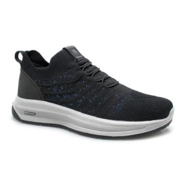 Imagem de Tênis Ferricelli Masculino Knit Etron Dual Density - Preto