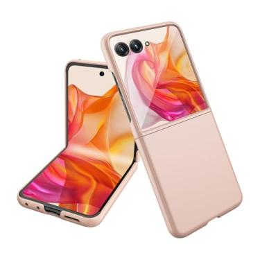 Imagem de COQUE Capa para Motorola Razr 50 Ultra, capa de telefone fina e agradável à pele, capa dobrável para Motorola Razr 50 Ultra 5G ouro rosa