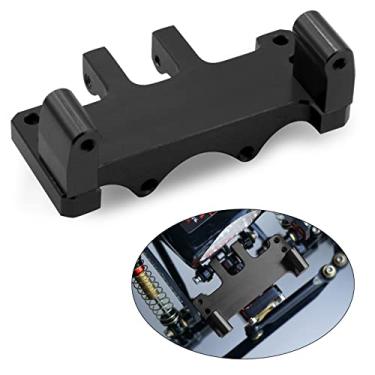 Imagem de OGRC Suporte poroso ajustável RC Servo Mount Metal Steering Servo Mount para fechadura axial SCX24/Chevrolet C10/Wrangler JLU Gladiator/Bronco Upgrades Peças (preto)