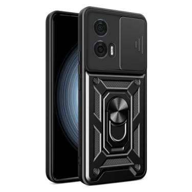 Imagem de Capa Armadura Com Suporte Anel 360 Para Motorola Moto Edge 50 Fusion – Proteção Reforçada Antichoque, Câmera Protegida, Giro Completo
