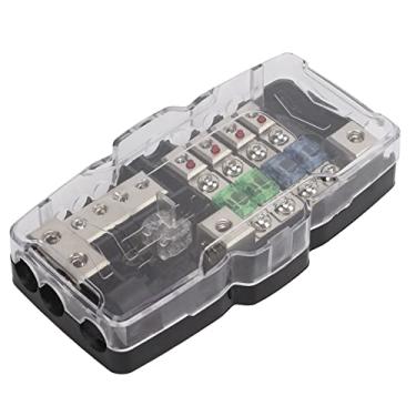 Imagem de Caixa de Fusíveis de áudio para Carro, 4 Vias, Indicador LED, Fonte de Alimentação de Aterramento de, ATVs, UTVs, Caravanas, Reboques, Navios