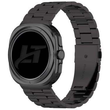 Imagem de Pulseira Metal 3 Elos LTimports compativel com Galaxy Watch Ultra 47mm Sm-L705F (LT-Preto)