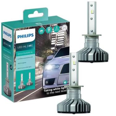 Imagem de Par Lâmpada Farol H1 Ultinon Pro5000 HL 5800K 13,2V 15W Philips 11258U