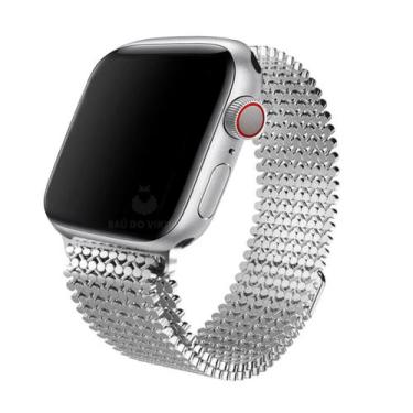 Imagem de Pulseira Dots Aço Magnética Imantada Compatível com Apple Watch - Baú 