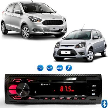 Imagem de Radio Mp3 Som Automotivo Bluetooth Usb Cartão Sd Ford Ka - E-TECH
