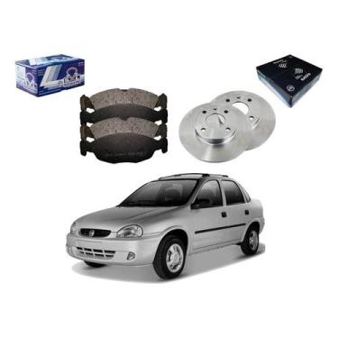 Imagem de Kit Disco Pastilha Dianteiro Corsa Classic 1.0 1997 A 2010 - SYL