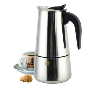 Imagem de Cafeteira Italiana Em Aço Inox 450 Ml 9 Xícaras - Espresso Maker, Inox