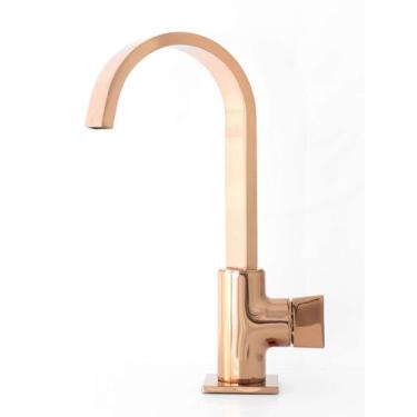 Imagem de Torneira Lavatorio Padrão  Mesa Deca Polo Rose Gold - Samer Metais