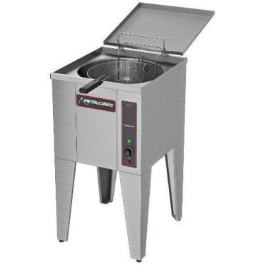 Imagem de Fritador Água Óleo 1 Cuba Metalcubas Fao1c Elétrico 36L, 220V