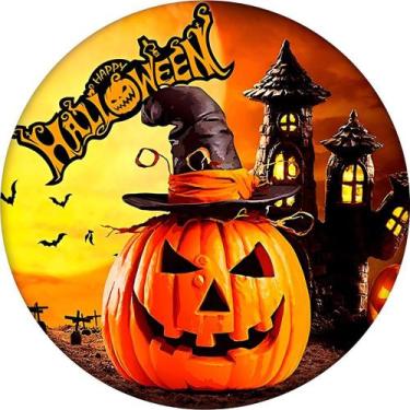Imagem de Painel para Festa de Halloween Decoração Casa e Aniversário Abóbora As