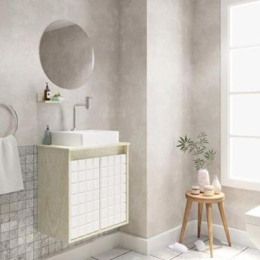 Imagem de Gabinete para Banheiro com Cuba e Espelho Carol - Darabas Agardi