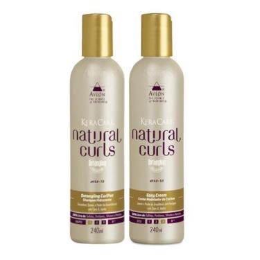Imagem de Kit Natural Curls Detangling 1 Shampoo 1 Creme Modelador 240ml Keracar