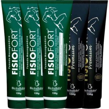 Imagem de Kit 3 Pomada Massageadora Fisiofort 150g + 2 Pomada Massageadora Fisio