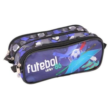 Imagem de Estojo Infantil Triplo LS Futebol 86 - EE2154 - L S BOLSAS E MOCHILAS