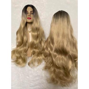 Imagem de Lacewig  loira loiro mel ombrehair longa californiana fibra biovegetal