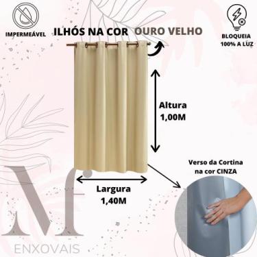 Imagem de Cortina Corta Luz Blackout 1,40M x 1,00M Pequena Menino Menina - NARA 