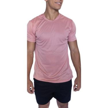 Imagem de Camiseta Esportiva 100% Poliéster Treino/Academia - JINKINGSTORE, Rosa