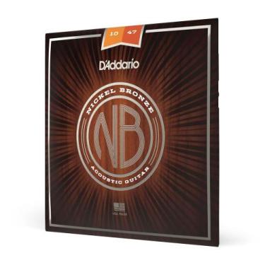 Imagem de Encordoamento Violão Aço 10-47 D Addario Nickel Bronz NB1047