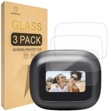 Imagem de Mr.Shield Protetor de tela compatível com JBL Live Beam 3 / Live Flex 3 / Live Buds 3 [vidro temperado] [pacote com 3] [vidro japonês com dureza 9H]