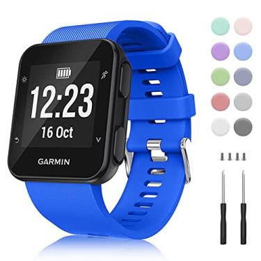 Imagem de Pulseira de relógio Aroloxta Garmin Forerunner 35 de substituição, compatível com Garmin Forerunner 35, impermeável, macia, para Garmin Forerunner 35, pulseira masculina, várias cores para corrida