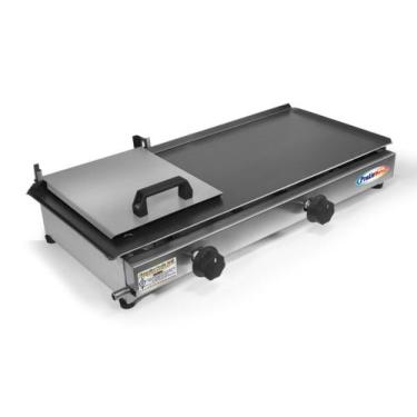 Imagem de Chapa sanduicheira para Lanches 60x30 cm à Gás C/Prensa - METALLUX