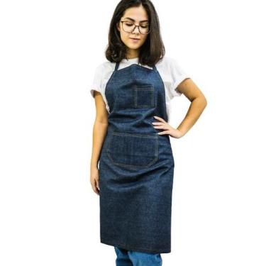 Imagem de Avental Churrasqueiro Cozinha Churrasco Atendimento Jeans Food truck -
