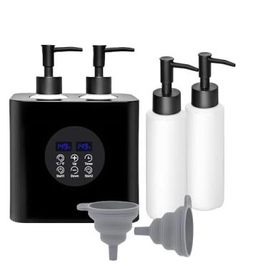 Imagem de JOSBES Aquecedor de óleo de massagem de base dupla, aquecedor de loção profissional, aquecedor de creme, aquecedor de garrafa de óleo, termostato automático, para salão, barbearia, casa, com quatro