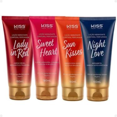 Imagem de Kit Loção Hidratante Kiss New York Com 4 180ml