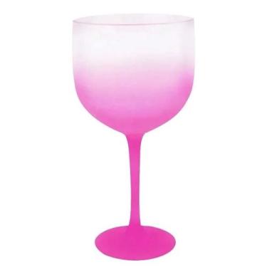 Imagem de Taça Gin Degradê - Rosa Fluorescente 550Ml - 1 unidade -  - Rizzo - LS