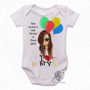 Imagem de body nenê criança roupa bebê Me leve à NY - Empório Dutra, P   ( 0-2 M