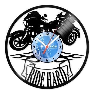 Imagem de Relógio De Parede Disco Vinil Motos - Triciclo - VMO-013 - Modernarte