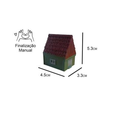 Imagem de Kit com casas miniaturas para suculentas ou cactos - jardins de boneca