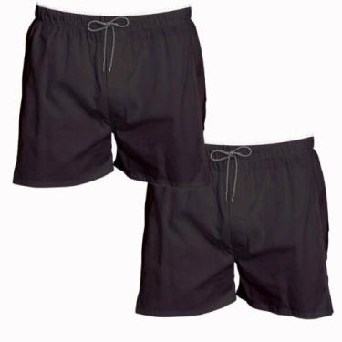 Imagem de Kit 2 Shorts Marrom Masculino Tectel Praia Academia Piscina - Bueno St